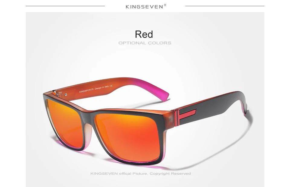 KINGSEVEN, мужские поляризованные солнцезащитные очки, зеркальные очки, солнцезащитные очки, мужские очки, lunette de soleil