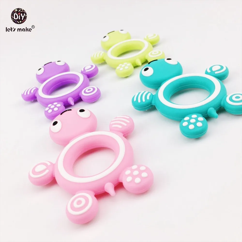 Let's Make-mordedor de silicona para beb&eacute;, collar de dentici&oacute;n Diy, accesorios para Baby Shower, mordedor de silicona de grado alimenticio, 5 uds.-2