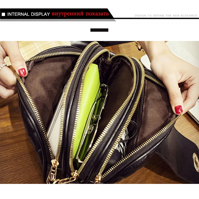 2019 Новая модная женская сумка маленькая через плечо кожаная Taschen Женская