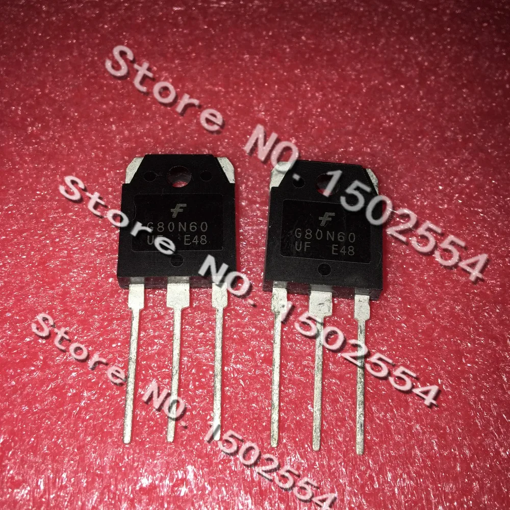 

10PCS/LOT SGH80N60UF G80N60UF TO-247 IGBT high power tube 80A 600V