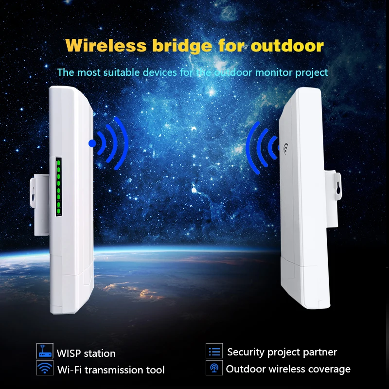 

Уличный мост Wi-Fi Cioswi, 3 км, с мощной антенной и 2 портами LAN 100 м, 3 км