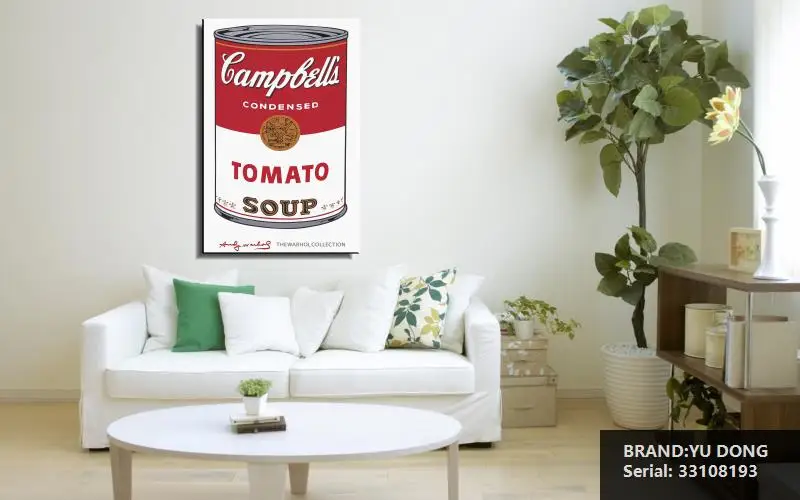 Энди уорхол Campbells Суп Я Томатный поп арт печати Живопись Главная Аннотация
