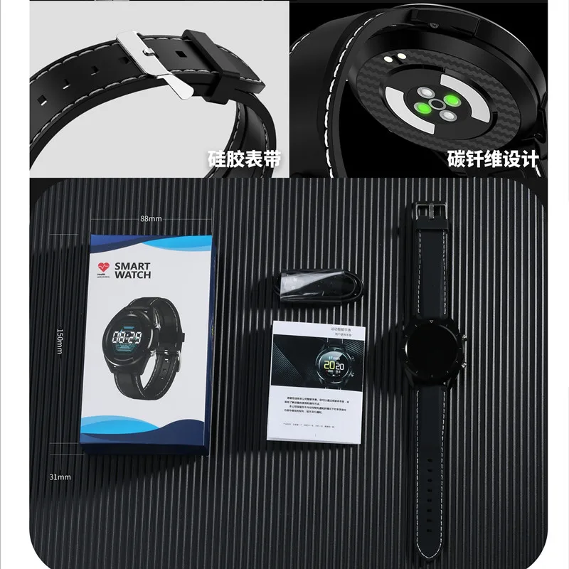 DT28 Смарт часы с контролем артериального давления и пульса IP68 Водонепроницаемые