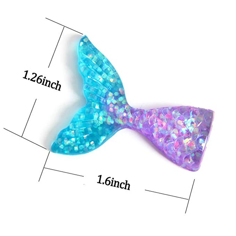 30 шт. DIY Slime или любые изделия DIY Slime Подвески хвост русалки мини плоские с оборота бусины для слаймов позолоченный орнамент Скрапбукинг поделки своими руками