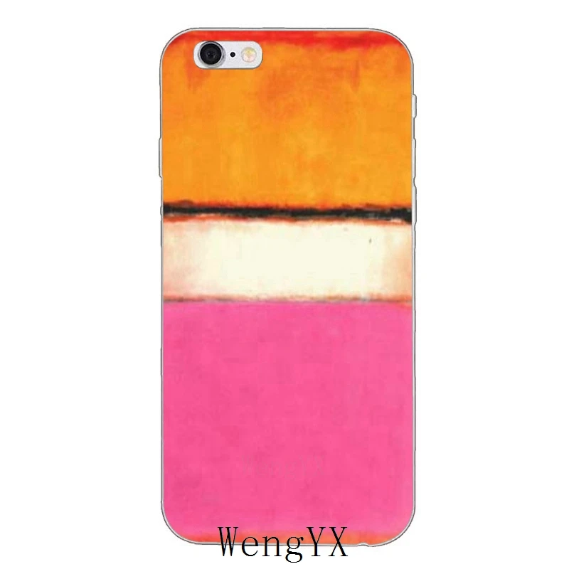 Чехол для iPhone 4, 4S, 5, 5S, 5c, SE, 6, 6s, 7, 8 plus, X, XR, XS Max с принтом Mark Rothko - Цвет: paintings-A-08