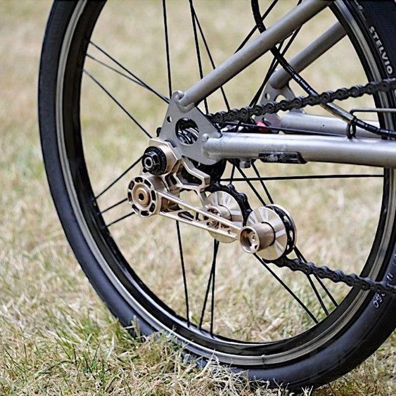 TWTOPSE колесо натяжителя велосипедной цепи для Brompton велосипедный переключатель бесшумный нейлоновый редуктор с ЧПУ рама из алюминиевого сплава супер светильник 42,8 г