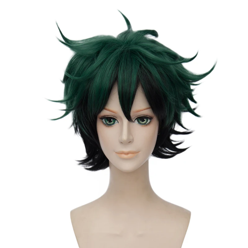 Ccutoo My Hero academic Boku no Hiro Akademia Izuku Midoriya короткий зеленый черный Омбре термостойкий