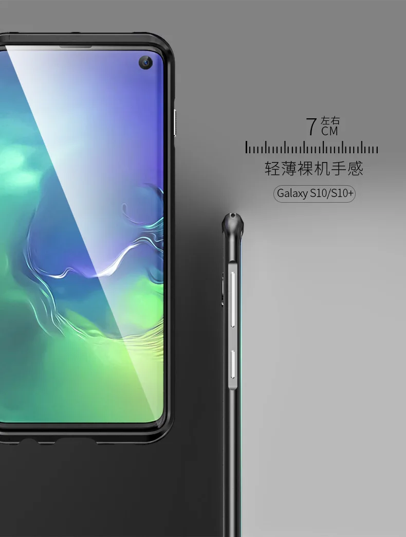 Роскошный металлический алюминиевый чехол-бампер для samsung Galaxy S10 Plus S10, чехол-накладка для samsung S10 Plus, противоударный чехол s Coque