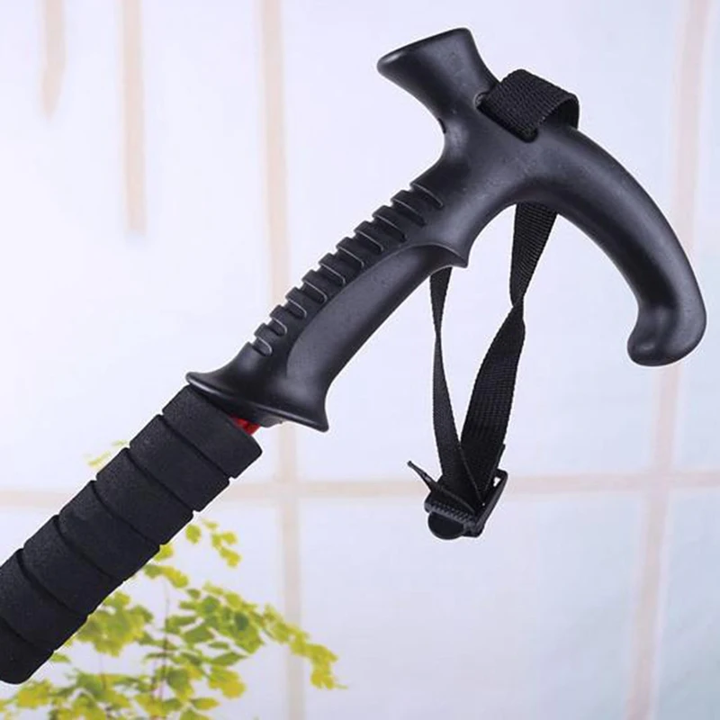 Уличная трость из алюминиевого сплава с 3 секциями альпеншток складной трости