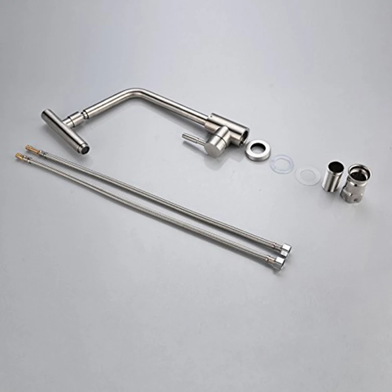 ULGKSD кухонный кран из нержавеющей стали 360 распылитель на шарнирном соединении сопло для крепления на палубе смеситель для горячей и холодной раковины кран