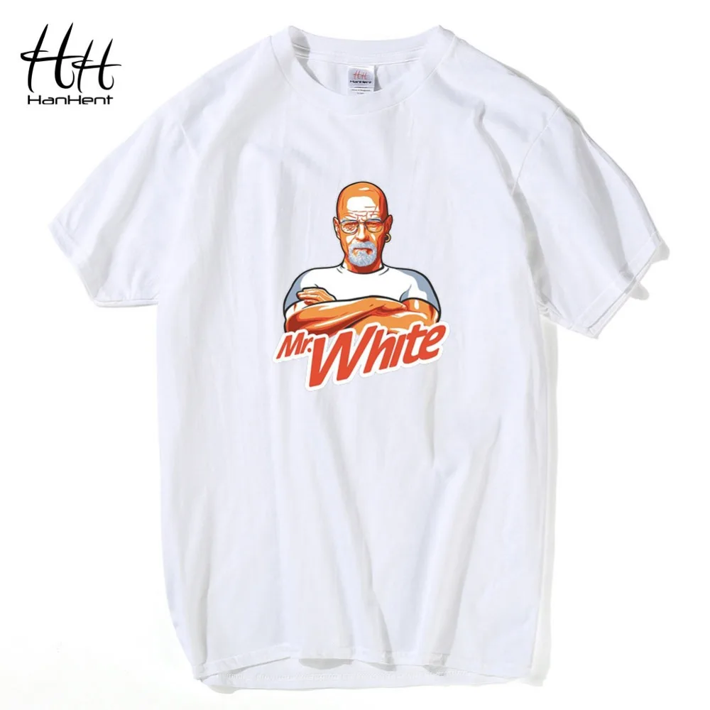 Hanhent Breaking Bad футболки Для мужчин Гейзенберг футболка Уолтер Уайт человек рубашка