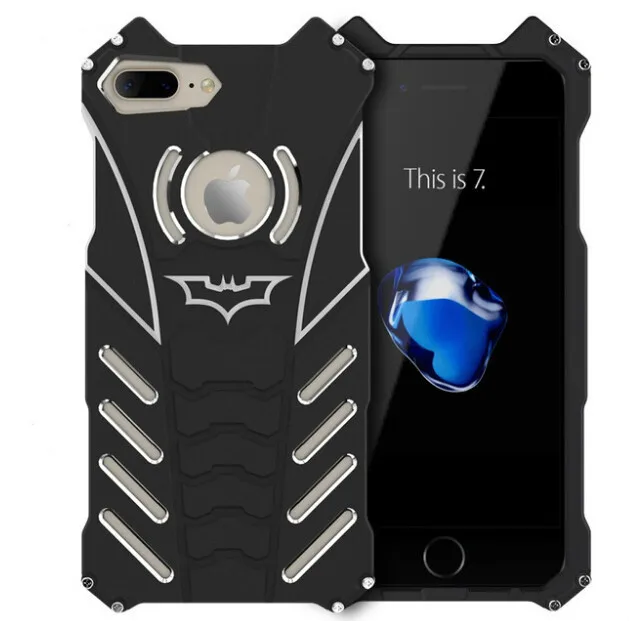 Cases For Iphone 6 6s 7 Plus 8 Armor Heavy Dust Metal Aluminum Cnc Batman Phone X Xs Xr Max | Мобильные телефоны и