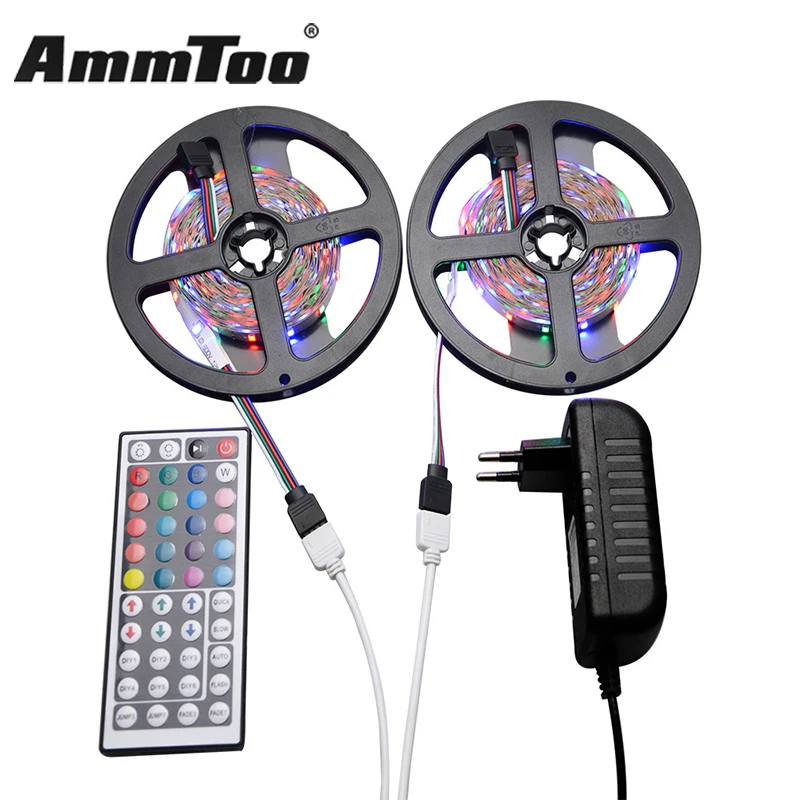 Светодиодная лента 3528 RGB 10 м Диодная подача светодиодсветильник лампа + пульт