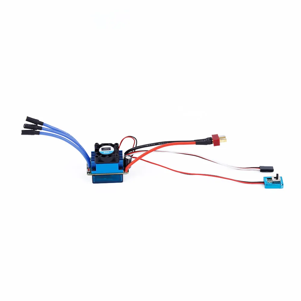 Бесщеточный контроллер скорости 60A/120A с датчиком ESC для 1/16 1/10 1/12 RC гусеничный