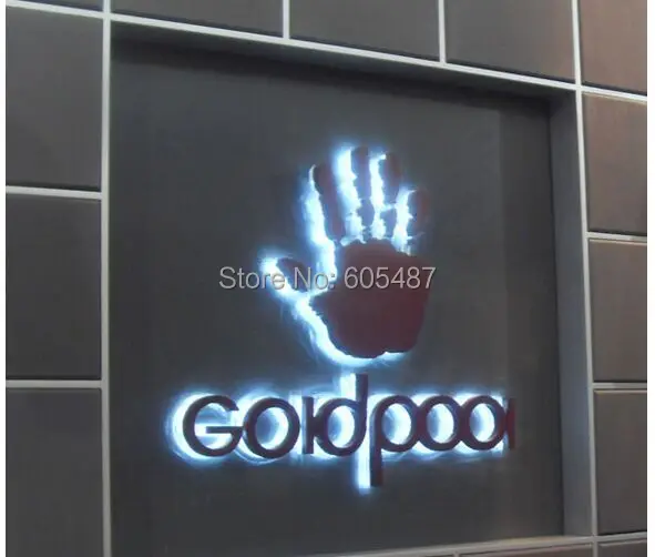 Рекламный 3d-знак алфавита из нержавеющей стали под заказ | Лампы и освещение