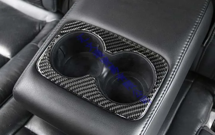 For Jeep Grand Cherokee 2018 2019 2020 Car Styling Accessories Rear Seat Drink Cup Holder Chrome Trim Cover Bezel Surround Frame