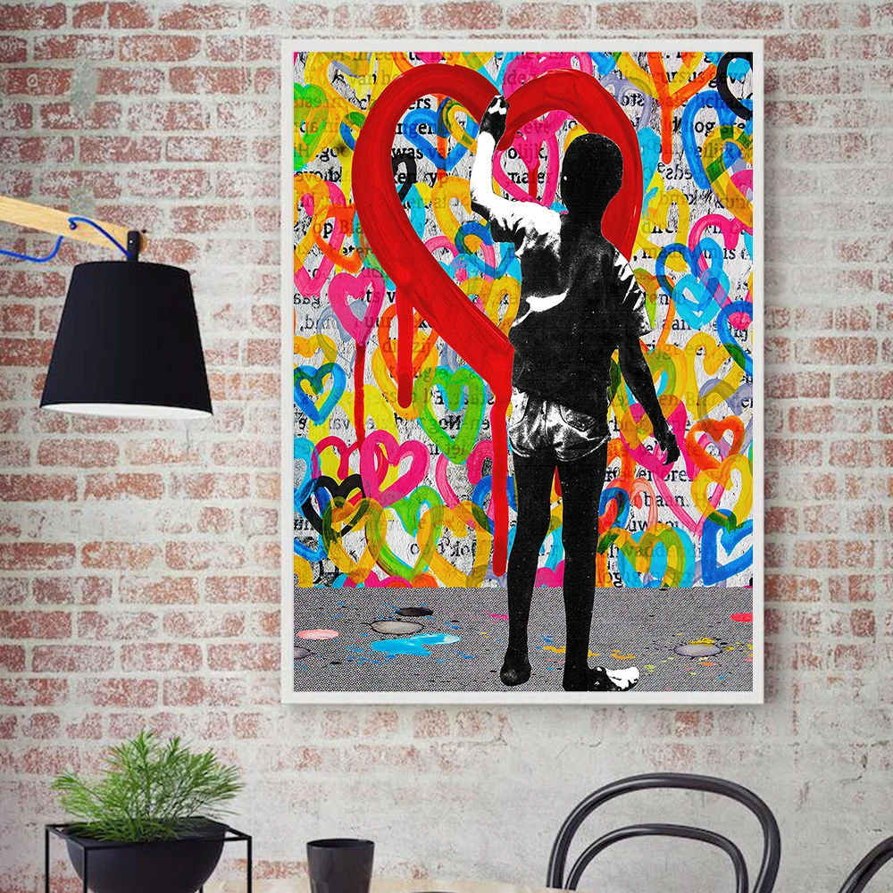 Quadro Modern Graffiti Figure Wall Abstract Art Canvas Painting Animal Posters And Prints Banksy Wall Pictures For Living Room