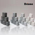 Охлаждающие камни для виски Drixon, 100% натуральные кубические камни, охлаждение и потягивание виски, подарок на свадьбу, рождественский бар