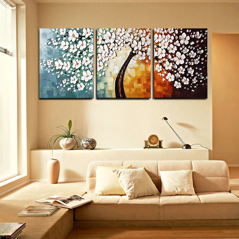 3 шт. холст абстрактная живопись Настенная картина домашний декор гостиная