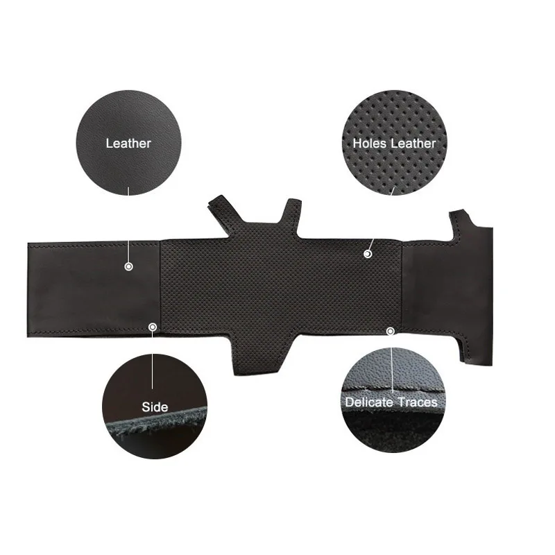 DIY Швейные-on из искусственной кожи крышка рулевого колеса точное подходят для