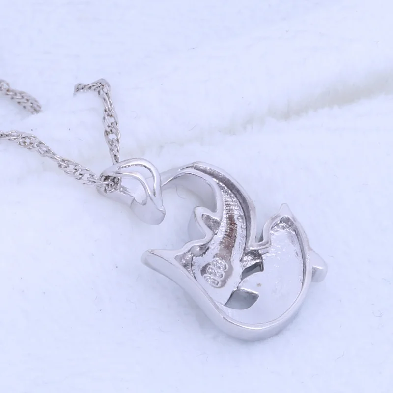 Ayowei специально разработанная подвеска в форме двух рыбок с серебряным покрытием