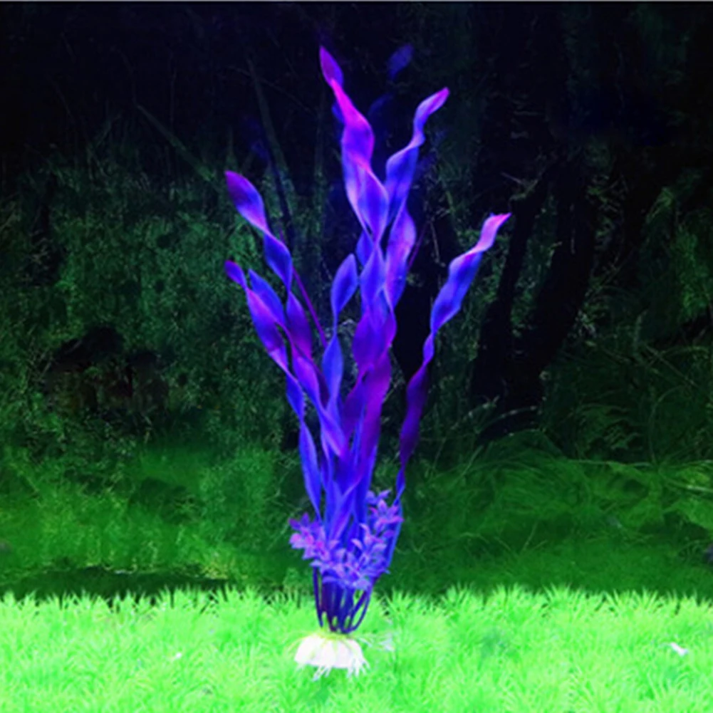 Purple 31 см Высота мода современная фантазия моделирование водные растения для аквариума ландшафтное украшение аквариума#20 - Цвет: Purple
