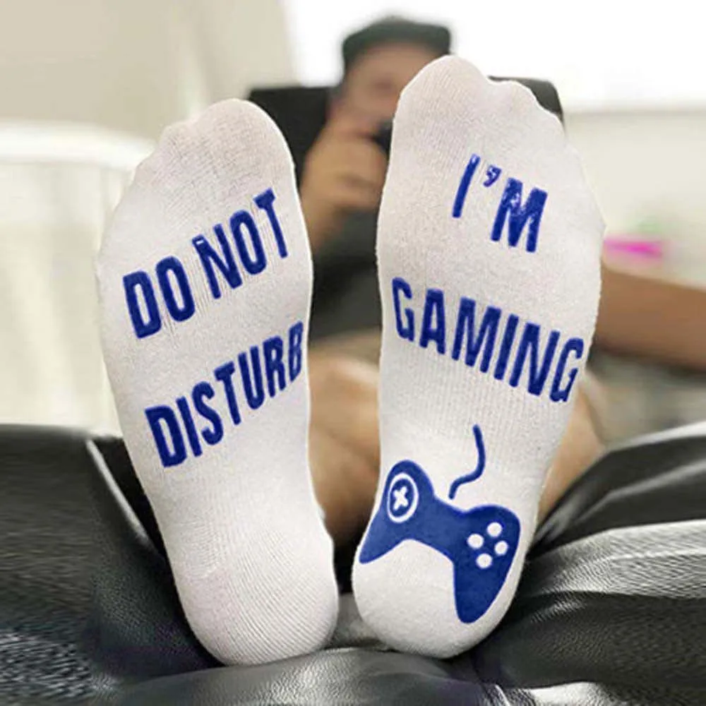 Носки унисекс новые хлопковые носки с надписью не беспокоить и I Am Gaming|Носки| |