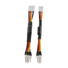 ПК чехол для вентилятора обороты 34 Pin снижение скорости бесшумный разъем Резистор кабель Тихий режим вентилятор бесшумный режим разъем