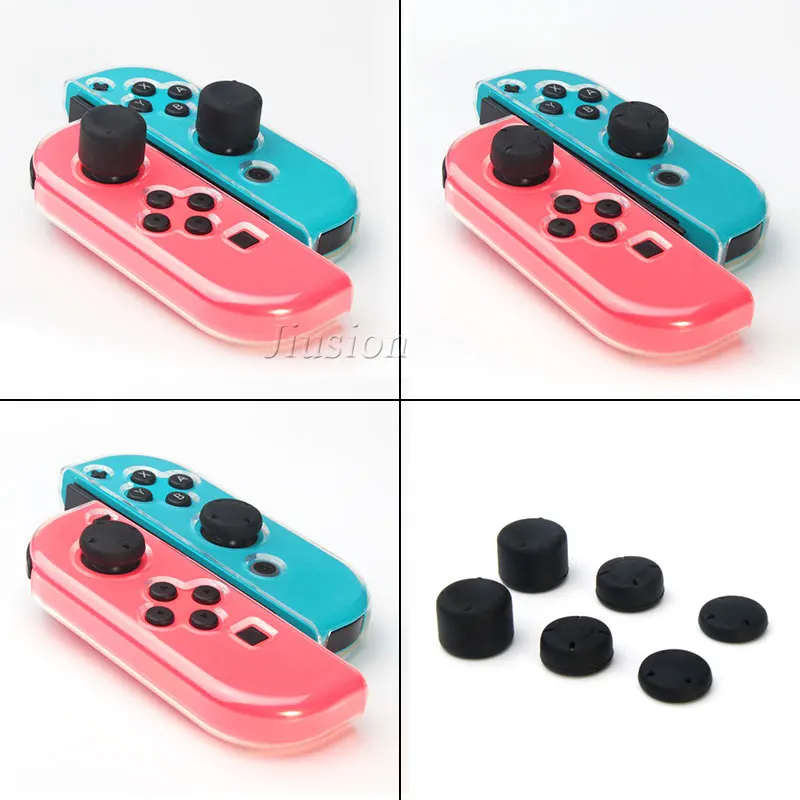 Мягкий силиконовый защитный чехол из ТПУ прозрачный для консоли Nintendo Switch с