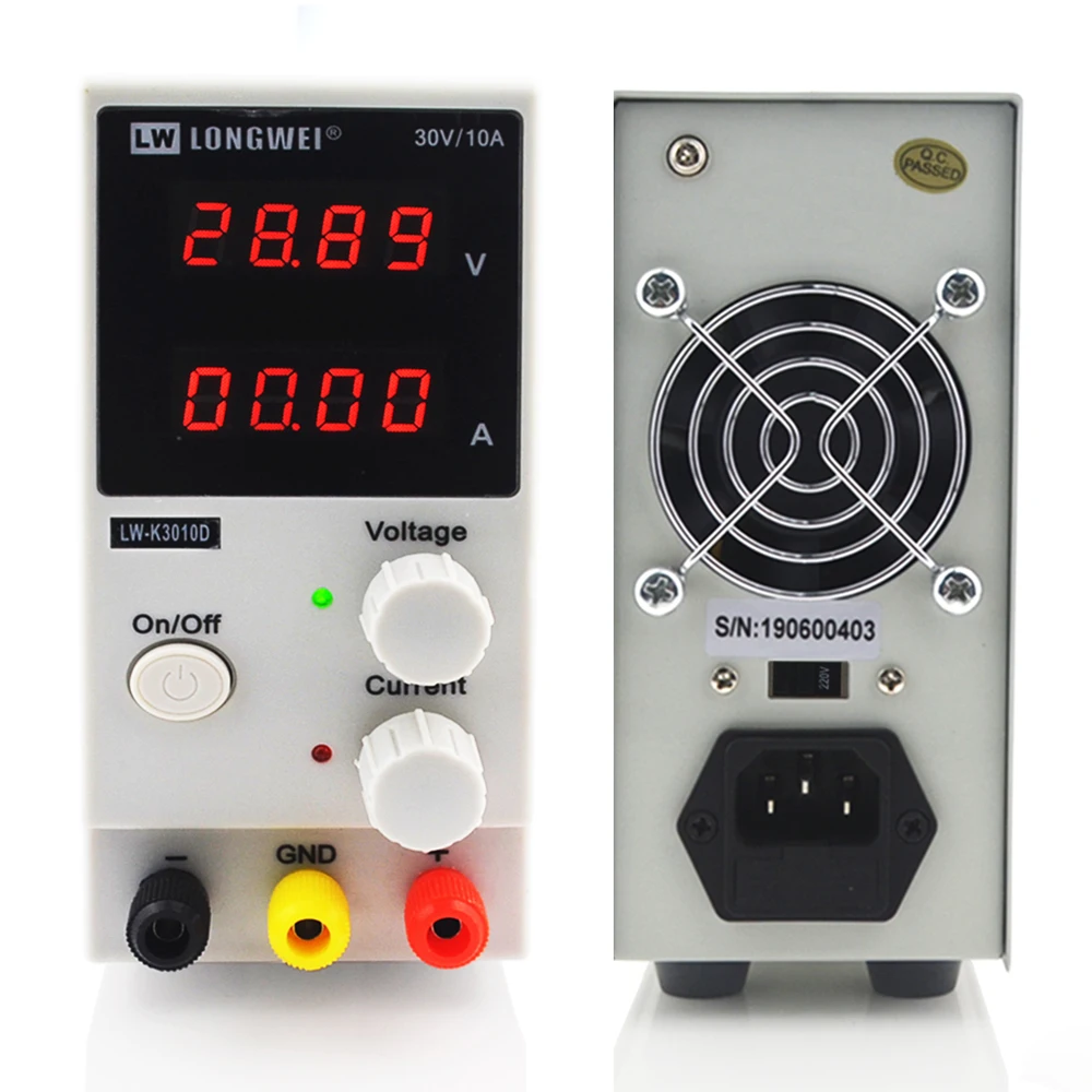 Обновление K3010D источник питания постоянного тока 4-разрядный дисплей Ремонт паяльная Регулируемый источник питания постоянного тока мальчика юноша лаборатории выключатель питания 30В 10A