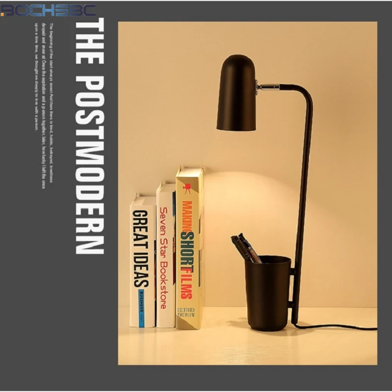 Настольная щетка с лампой FUMAT Iron Moder черный и белый светильник регулировкой угла