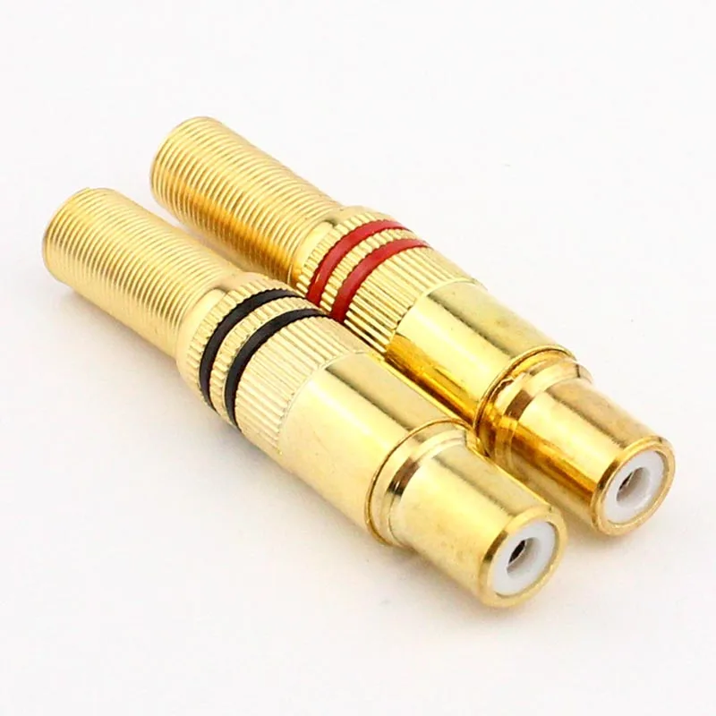 5 шт. AV аудио разъем RCA Женский сварочный и видео кабель удлинитель|socket connector|socket