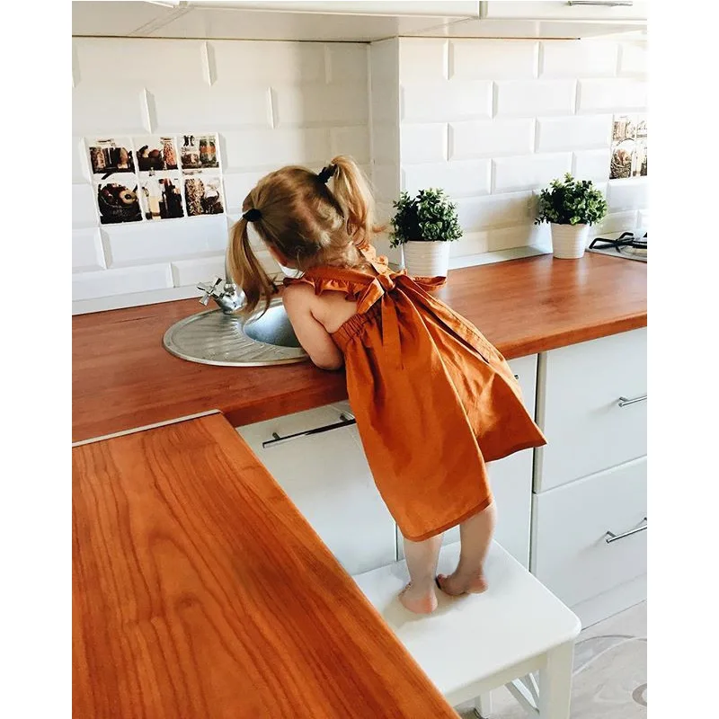 

2020 New Summer Cute Little Girl Solid Princess Dress Children Girls Dresses for Party and Wedding Toddler Kids Ruffles Clothes