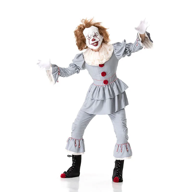 Zombie Stephen King It костюм Pennywise Косплей взрослых мужчин клоун на Хэллоуин костюмы