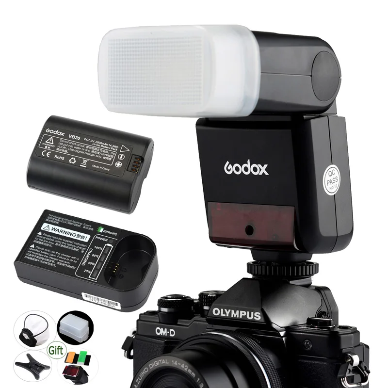 

Godox V350O 2000mAh Li-ion Battery Speedlite TTL 2.4G HSS 1/8000s Flash Light for Olympus Panasonic Camera