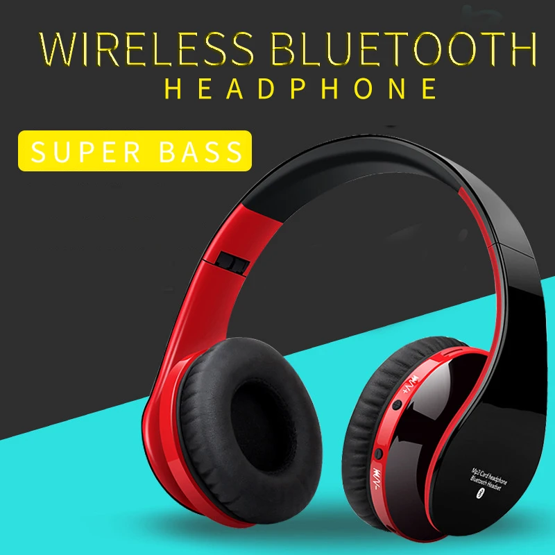 NX-8252 Беспроводной Bluetooth наушники стерео аудио MP3 музыка складной спортивные с