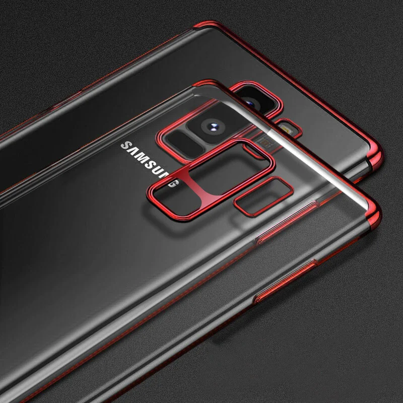 Роскошный чехол для Samsung Galaxy S6 Edge S7 S8 S9Plus Note8 9 Гальваническая защита оболочка