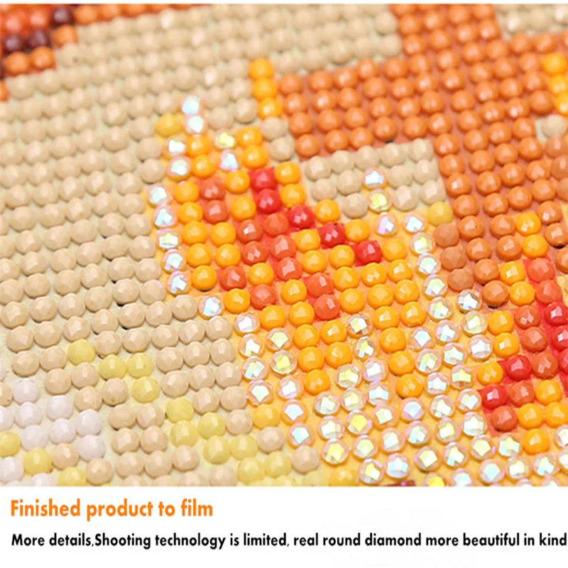 DPF Round Full Diamond Embroidery Red Rose 5D special Painting Cross Stitch Mosaic Needlework Crafts for Gift | Дом и сад