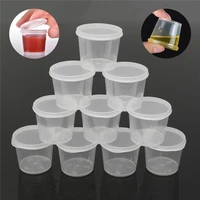30pcsset 25ml disposable plastic takeaway sauce cup containers food box with hinged lids pigment paint box palette reusable