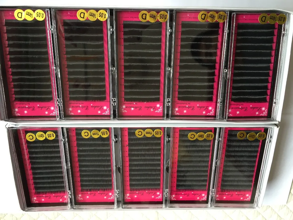 Бренд BFF 10 box ресниц 0 03/0.05C/D(8 16 мм) качественный яркий натуральный норковый макияж