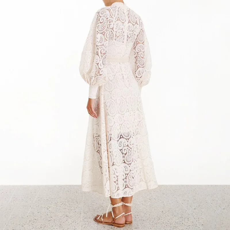 2019 Dress Sexy Celebrity Hollow Out Full Lace Sashes Women Lantern Seevele O Neck Night Club Body con Party Dresses Wholesale | Женская