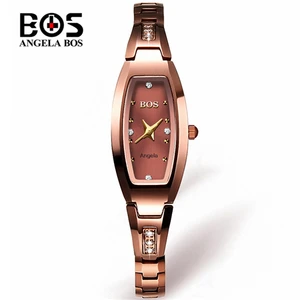 Reloj Mujer ANGELA BOX брендовые роскошные женские часы-браслет модные водонепроницаемые сапфировые кварцевые наручные часы 2020