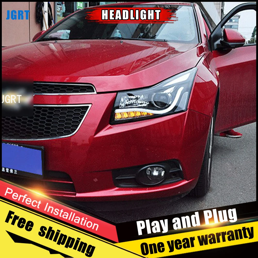 2 шт. автомобиль Стиль светодиодный фары forChevrole Cruze 09-14 для автобусная головная