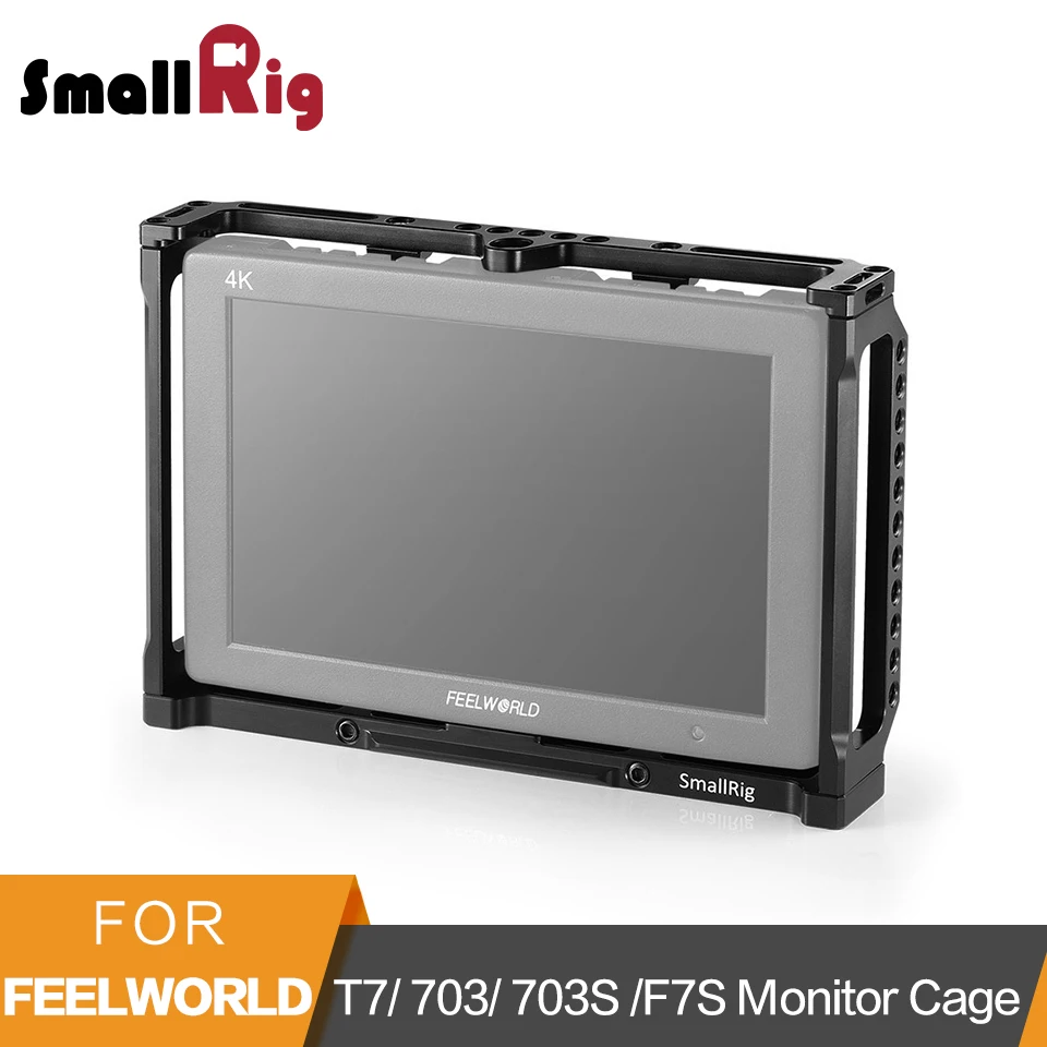 SmallRig 7 дюймов монитор клетка для Feelworld T7 703 703S и F7S монитор Защитная клетка с натовым Рельсом резьбовые отверстия-2233