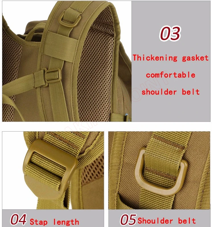 ACU/CP/Black Nylon 40L Tactical Backpack Rucksacks Military Army Bag Men Women Outdoor Waterproof Travel Hiking Camping Bag S413