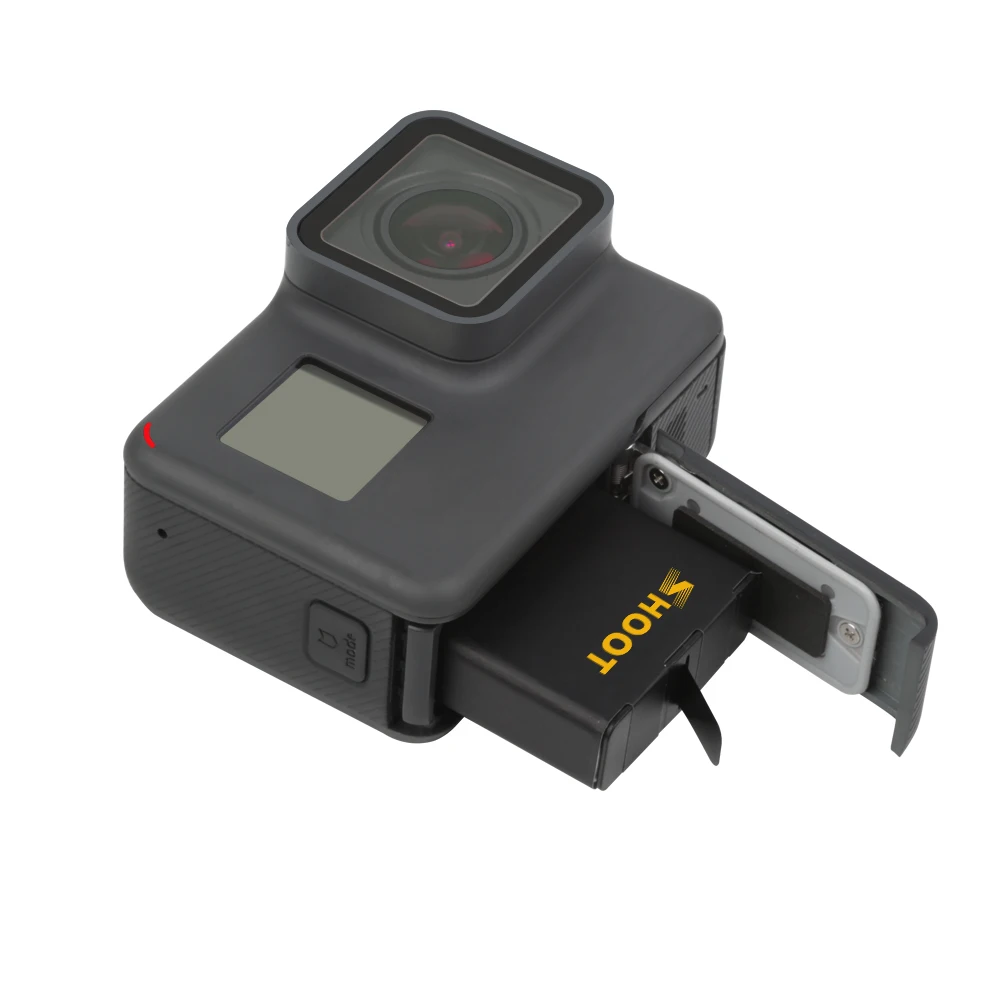 Съемка двухпортового зарядного устройства с 2 шт. 1220 мАч батарея для GoPro Hero 5 6 7
