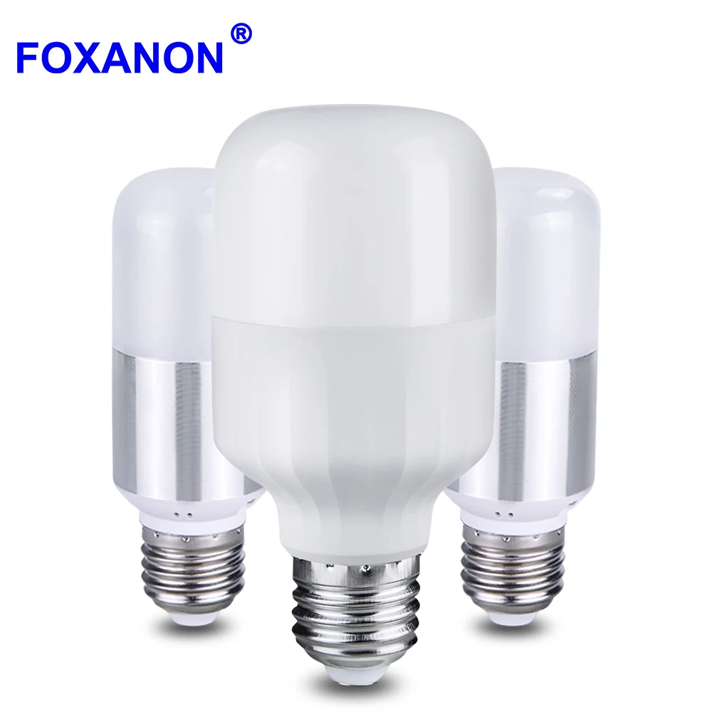 Светодиодная лампа Foxanon E27 5 Вт AC 220 В 85 265 в светодиодная кукурузы E14 Люстра для