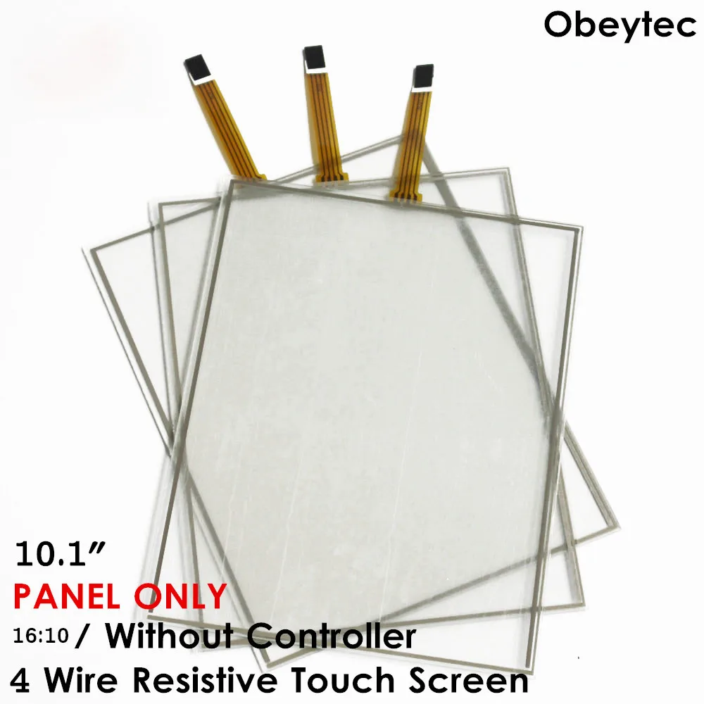 Obeytec 20 шт. 10 1 &quot4-проводная резистивная сенсорная панель 16:9 активная область 217x136
