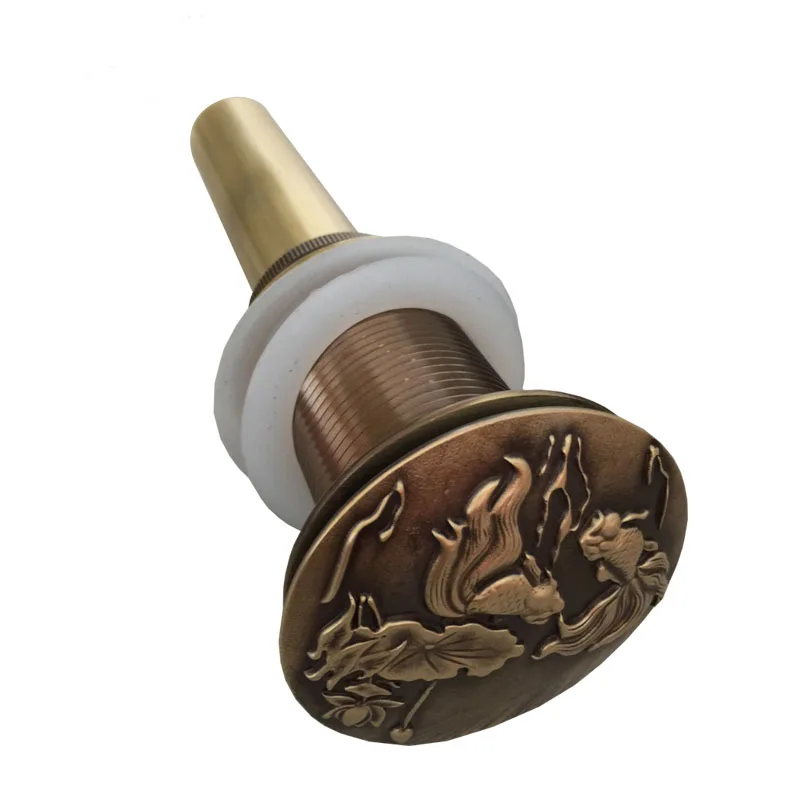 Медные сливные фильтры для ванной комнаты античные латунные раковины/ванны