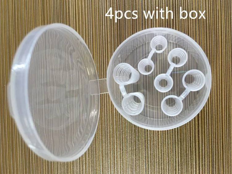 4pcs with box 4 шт./кор. здоровый уход против храпа апноэ зажим для носа против храпа дышать помощь остановить устройство против храпа, оборудование, набор для макияжа - Цвет: 4pcs with box